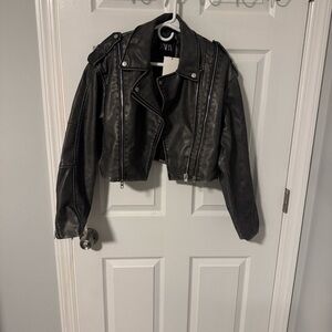 Zara Black Leather Jacket